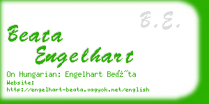 beata engelhart business card